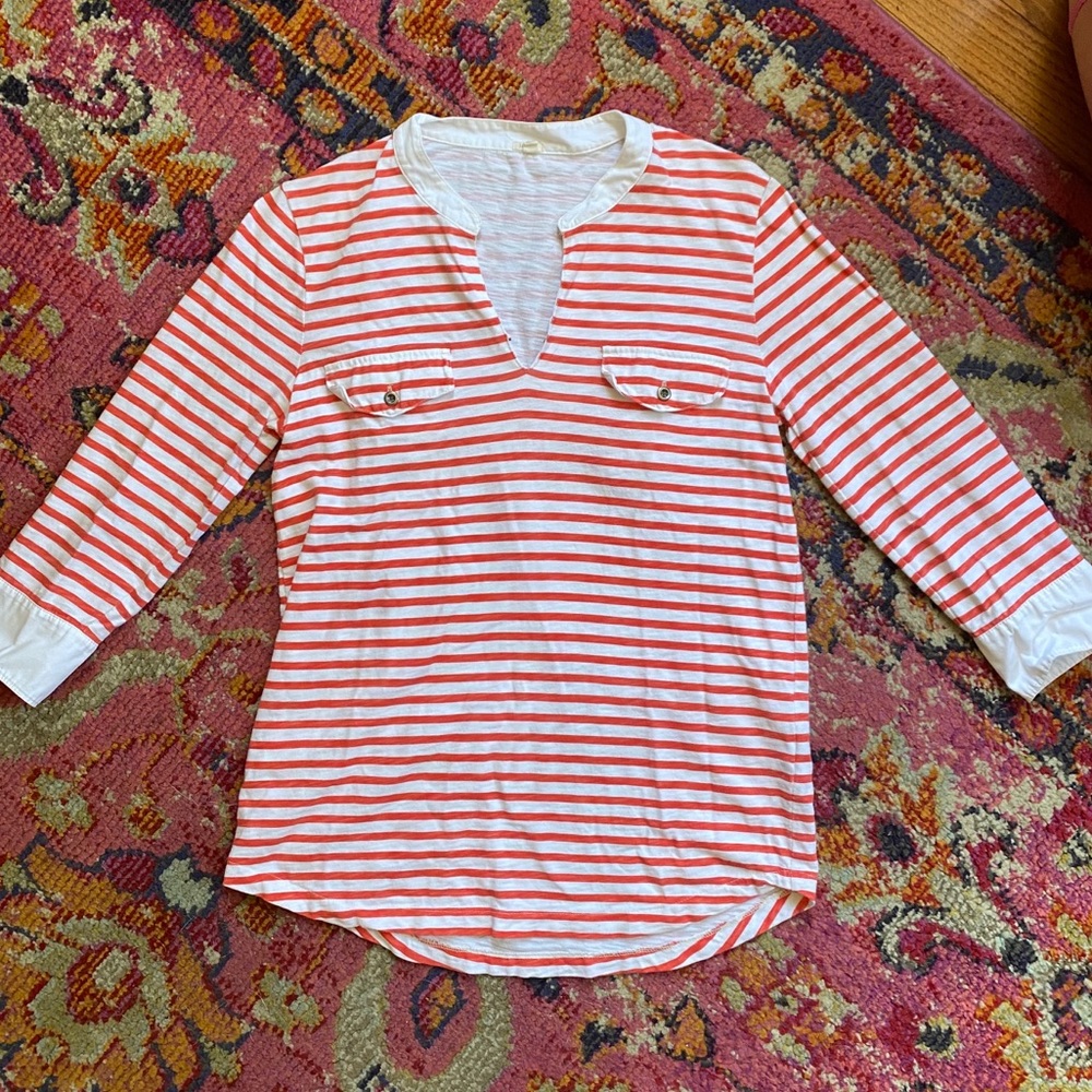 Striped J. crew shirt